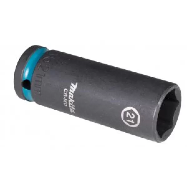 Klíč nástrčný prodloužený 1/2", čtyřhran, IMPACT BLACK, 21mm Makita E-16508