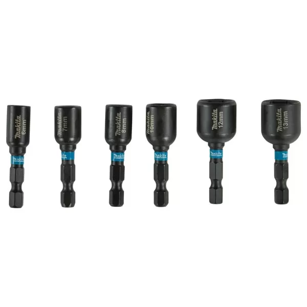 Sada torzních bitů 1/4" IMPACT BLACK 6ks v plastové krabičce Makita E-15768
