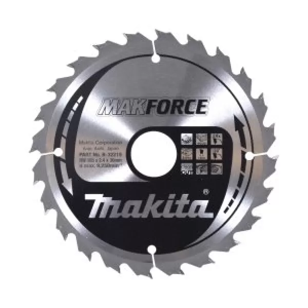 Kotouč pilový dřevo MAKFORCE 165x2.4x30mm 24Z = old B-08305