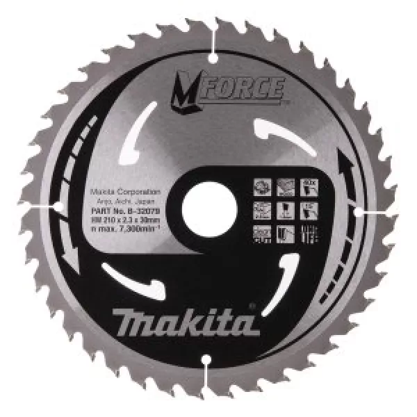 Kotouč pilový dřevo MFORCE 210x2.3x30mm 40Z = old B-08109