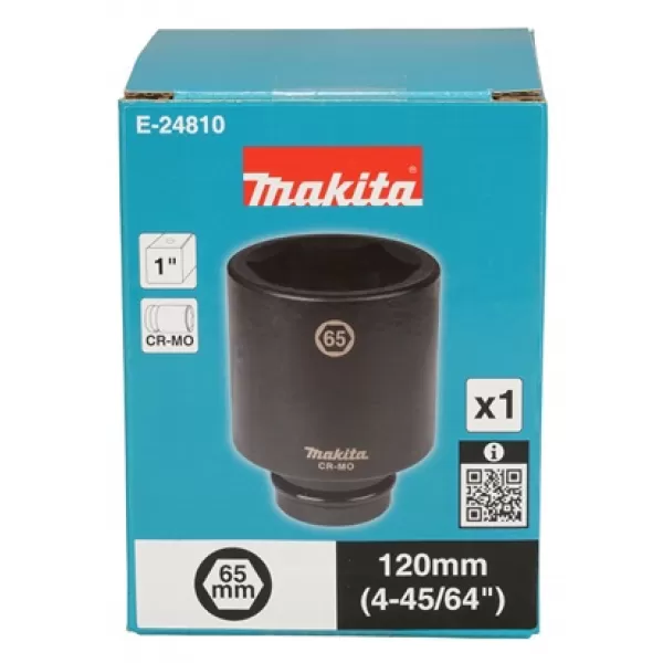 Klíč nástrčný hluboký 1", čtyřhran, 65x108 mm Makita E-24810