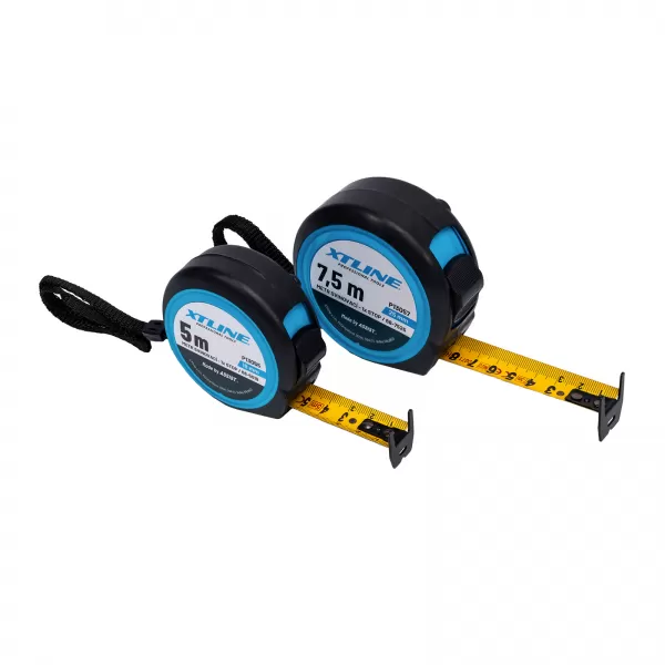 Metr svinovací pogumovaný 7,5 m x 25 mm XTline P13057