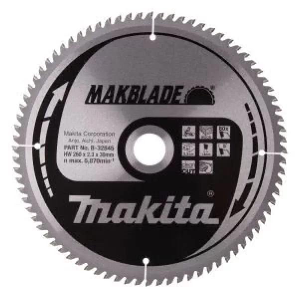 Kotouč pilový dřevo MAKBLADE 260x2.3x30mm 80Z = old B-09070