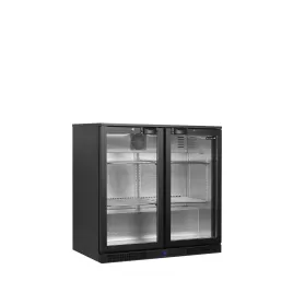 Minibar prosklené křídlové dveře, černá Tefcold BA26H