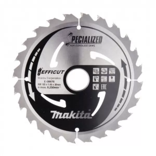 Kotouč pilový dřevo Efficut 185x1.45x30mm 24Z = new E-08682