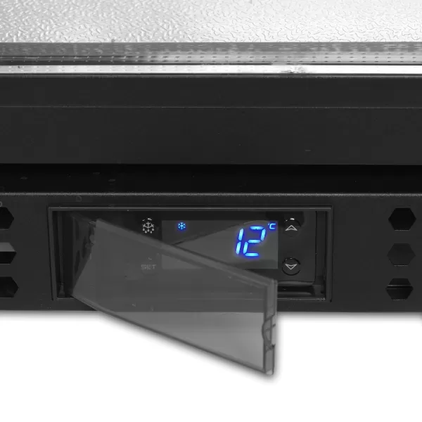 Minibar prosklené křídlové dveře, černá Tefcold BA16H