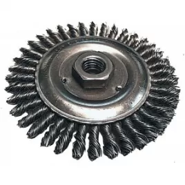 Kotoučový kartáč z ocelového drátu,splétaný drát 0,5mm,100mm