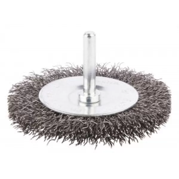 Kotoučový kartáč z ocelového drátu,válcová stopka,75x6mm