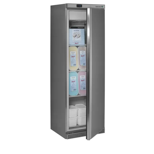Mrazicí skříň plné dveře, nerez Tefcold UF 400 VS