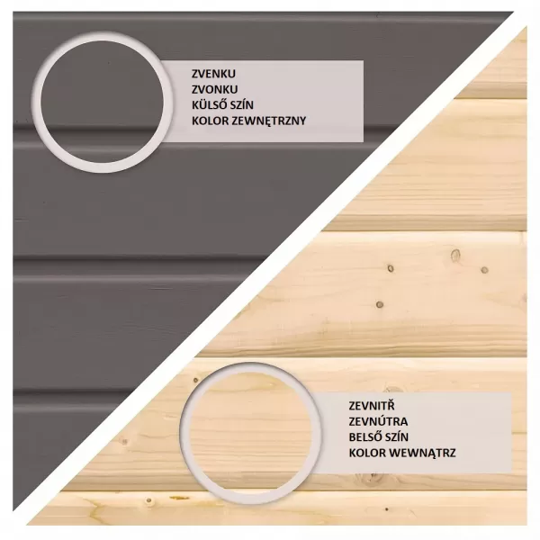 Dřevěná garáž KARIBU FAHRRADGARAGE (38646) terragrau LG3040