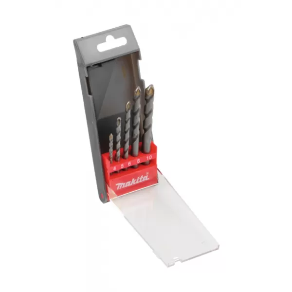 Sada vrtáků s válcovou stopkou do zdiva 5 ks v plastové krabičce Makita D-05175