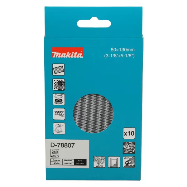 Brusný papír 80x130mm A240 Makita D-78807