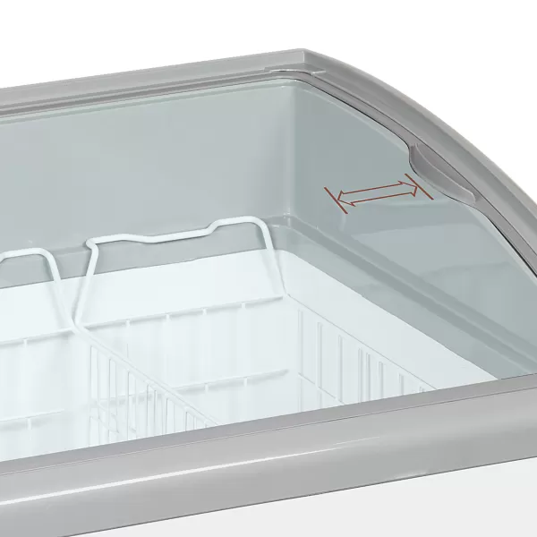 Pultová mraznička prosklené oblé víko Tefcold NIC 401 SCEB