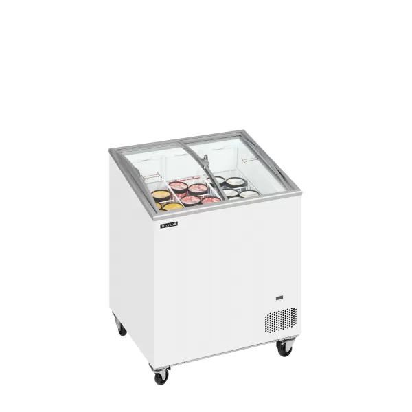 Pultová mraznička prosklené oblé víko Tefcold IC 201 SCEB