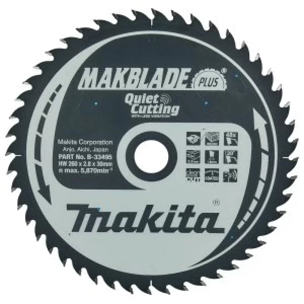 Kotouč pilový dřevo MAKBLADEplus 260x2.8x30mm 48Z = old B-09824