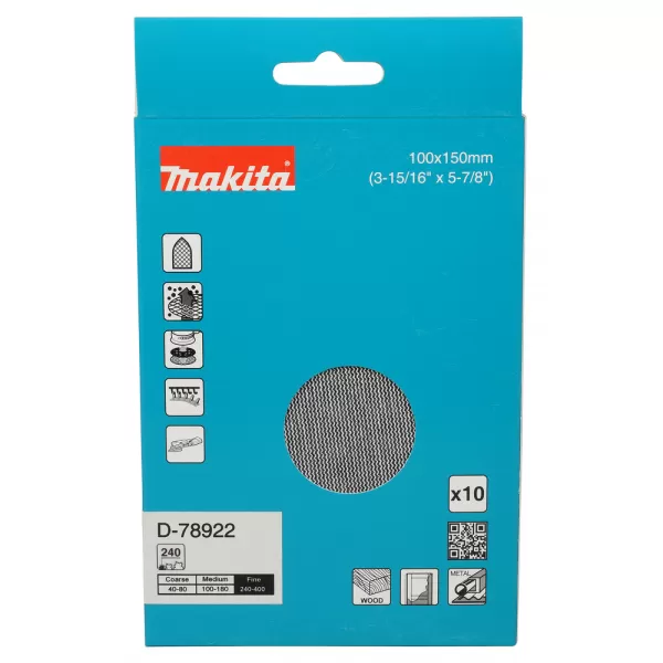 Brusný papír 100x150mm A240 Makita D-78922