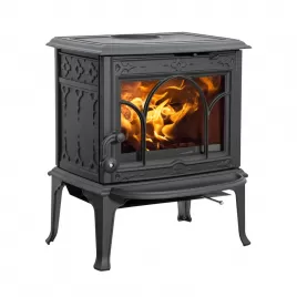 Krbová kamna černý lak, dvířka s ozdobnými příčkami Jotul F 100 ECO.2 LL