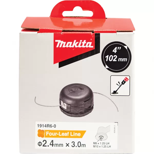 Strunová hlava poloautomatická 2,4mm, návin 3m, závit M8/M10x1,25LH Makita 1914R6-0