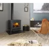 Krbová kamna černý lak, dvířka s ozdobnými příčkami Jotul F 500 ECO BP
