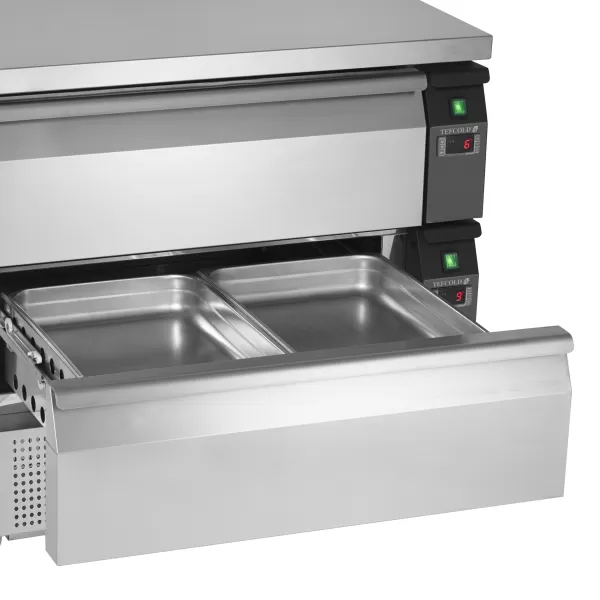 Kombinovaný chladicí / mrazicí stůl 2 zásuvky Tefcold UD2-2