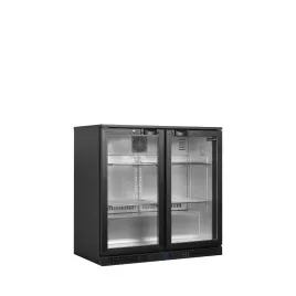 Minibar prosklené křídlové dveře, černá Tefcold BA21H