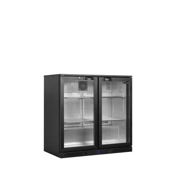 Minibar prosklené křídlové dveře, černá Tefcold BA21H