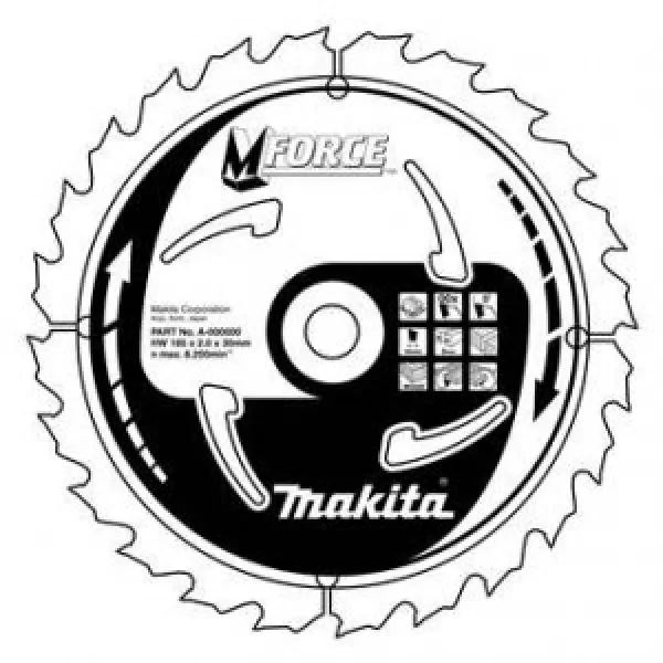 Kotouč pilový dřevo MFORCE 210x2.3x30mm 16Z = new B-31980