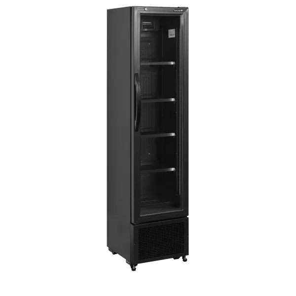 Chladicí skříň prosklené dveře Tefcold FS176H Black