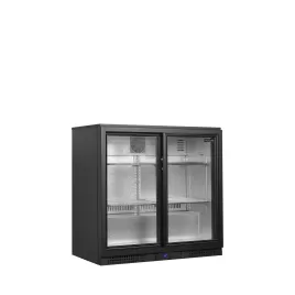 Minibar prosklené posuvné dveře, černá Tefcold BA21S