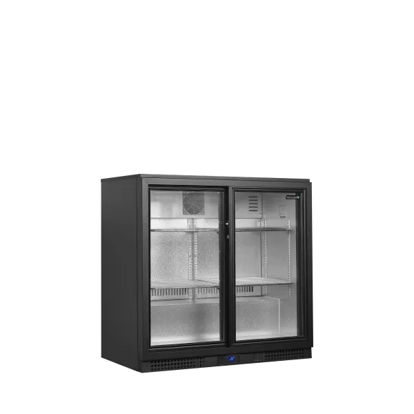Minibar prosklené posuvné dveře, černá Tefcold BA21S