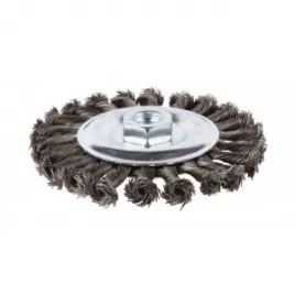 Kotoučový kartáč z ocelového drátu,splétaný drát 0,5mm,125mm
