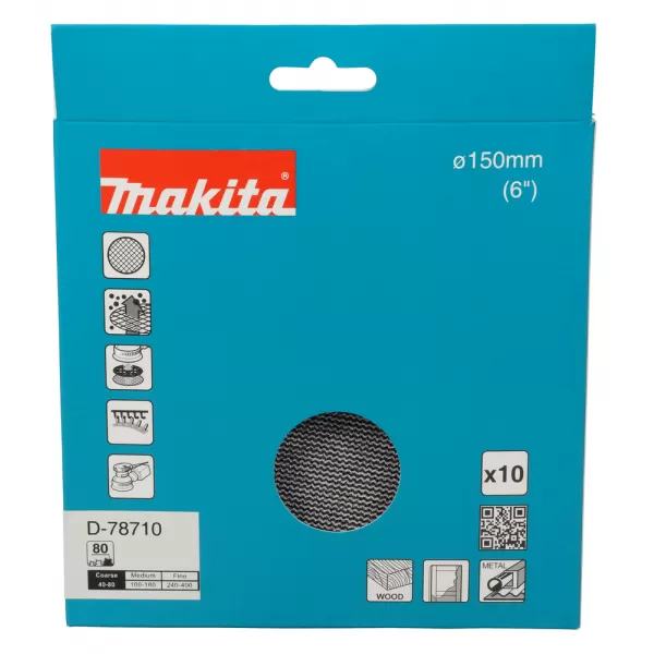 Brusný papír 150mm A80 Makita D-78710