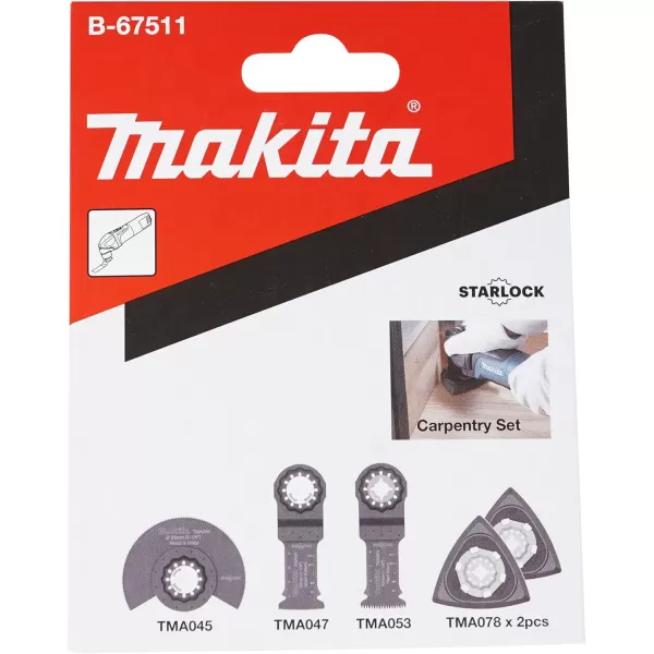 Sada nástrojů pro Multitool Starlock 5 ks v papírové krabičce Makita B-67511