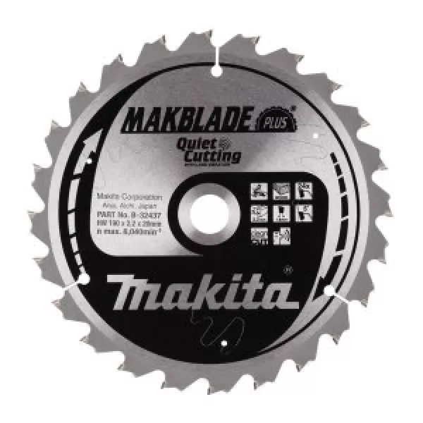Kotouč pilový dřevo MAKBLADEplus 190x2.2x20mm 20Z = old B-08604