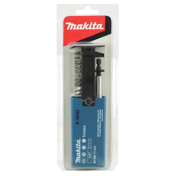 Sada bitů 1/4" 10 ks v plastové krabičce Makita P-16782