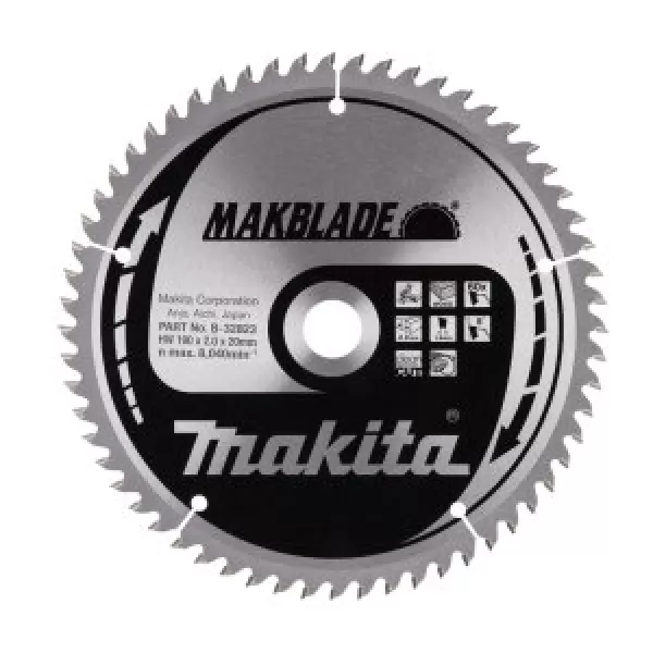 Kotouč pilový dřevo MAKBLADE 190x2x20mm 60Z = old B-09042