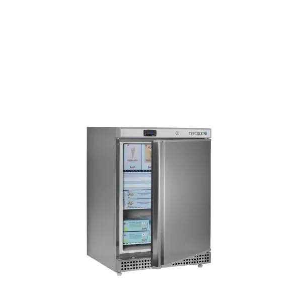 Mrazicí skříň plné dveře, nerez Tefcold UF 200 VS