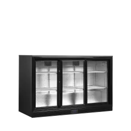 Minibar prosklené posuvné dveře, černá Tefcold DB301S-3