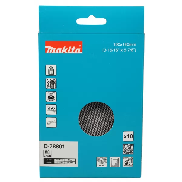 Brusný papír 100x150mm A80 Makita D-78891