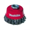 Miskový kartáč z ocelového drátu-splétaný drát 65mm Makita P-04488