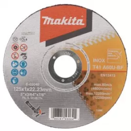 Kotouč řezný nerez 125x1.0x22.23mm A60U Makita E-03040