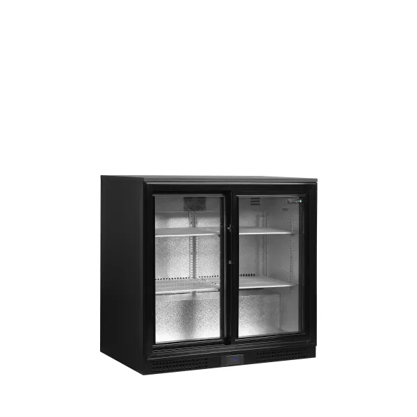 Minibar prosklené posuvné dveře, černá Tefcold DB201S