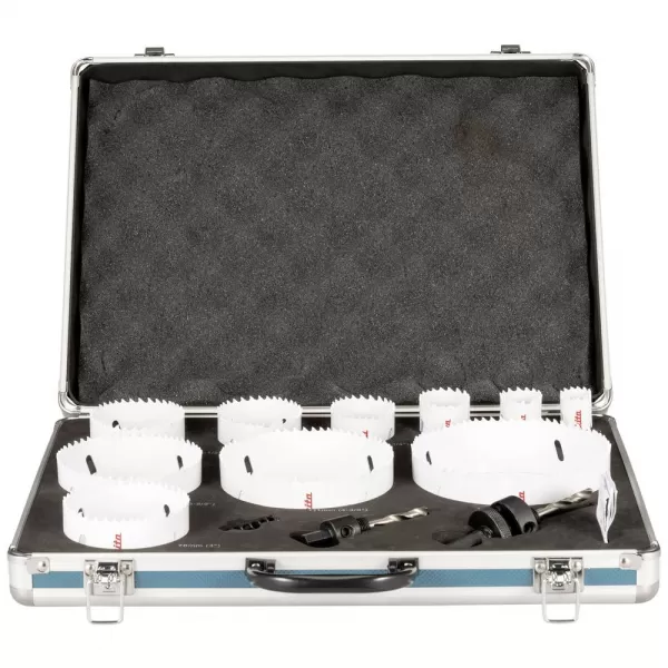 Sada děrovek BiM 13 ks v hliníkovém kufru Makita D-75764