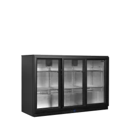 Minibar prosklené křídlové dveře, černá Tefcold BA31S-3