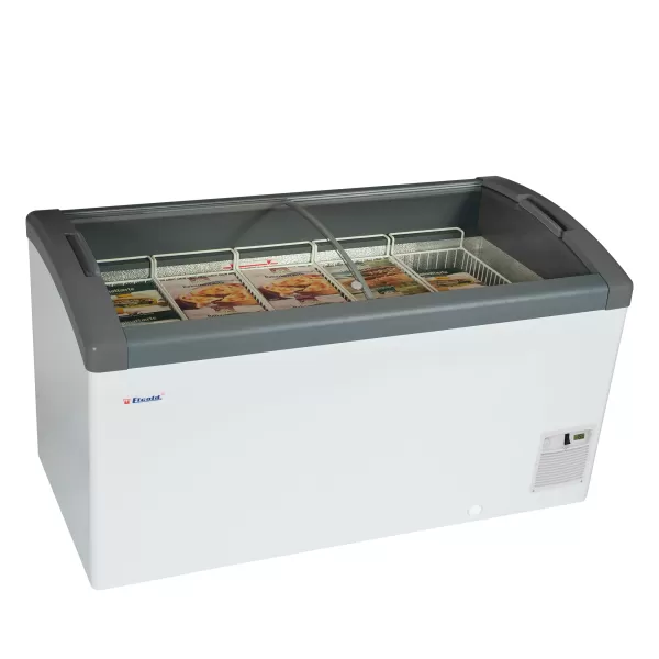 Pultová mraznička, posuv. oblé víko Elcold Focus 131 GREY