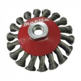 Kuželový kartáč z ocelového drátu-splétaný drát 100mm Makita P-04494