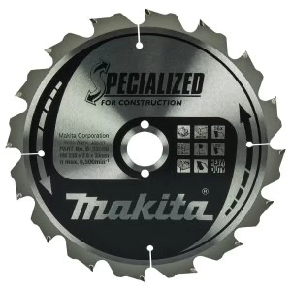 Kotouč pilový dřevo SPECIALIZED konstrukce 235x2.8x30mm 16Z = old B-13699