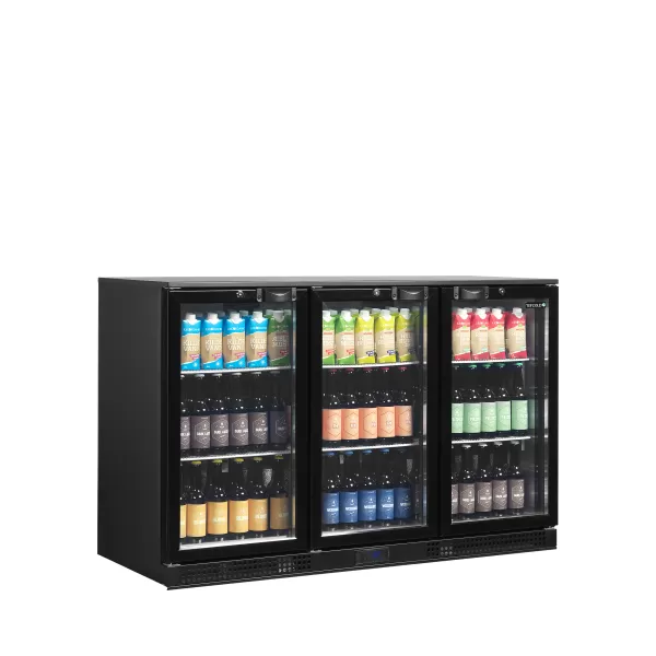 Minibar prosklené křídlové dveře, černá Tefcold DB301H-3