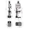 Sloupová převodová vrtačka OPTIdrill DH 45 V Optimum 3034262