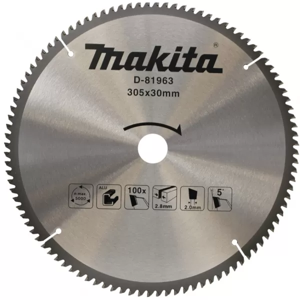 Kotouč pilový TCT hliník 305x30mm 100Z Makita D-81963